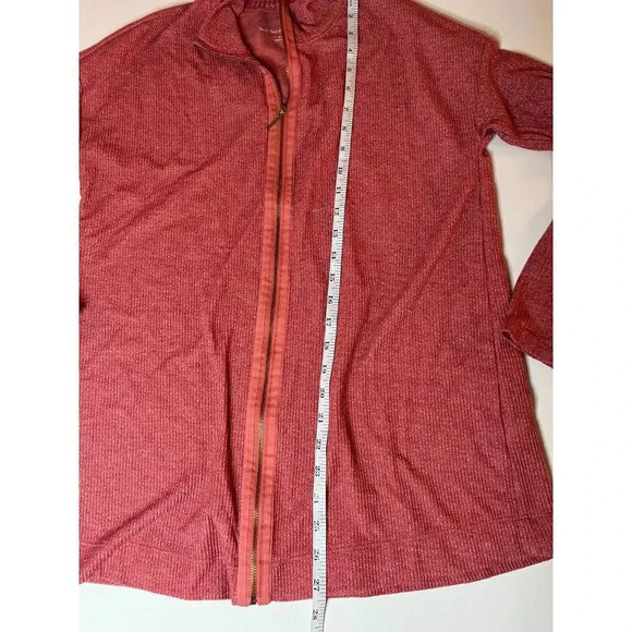 Soft Surroundings Light Red Zip Up Size Small - Picture 5 of 6